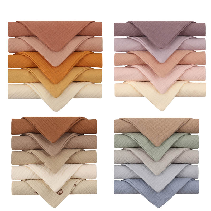 5 Pcs Handtuch Baby Gesicht tuch Baby Bad Handtuch Taschentuch Baumwolle Spucktuch Weichen, Saugfähigen Gaze Kindergarten Waschlappen