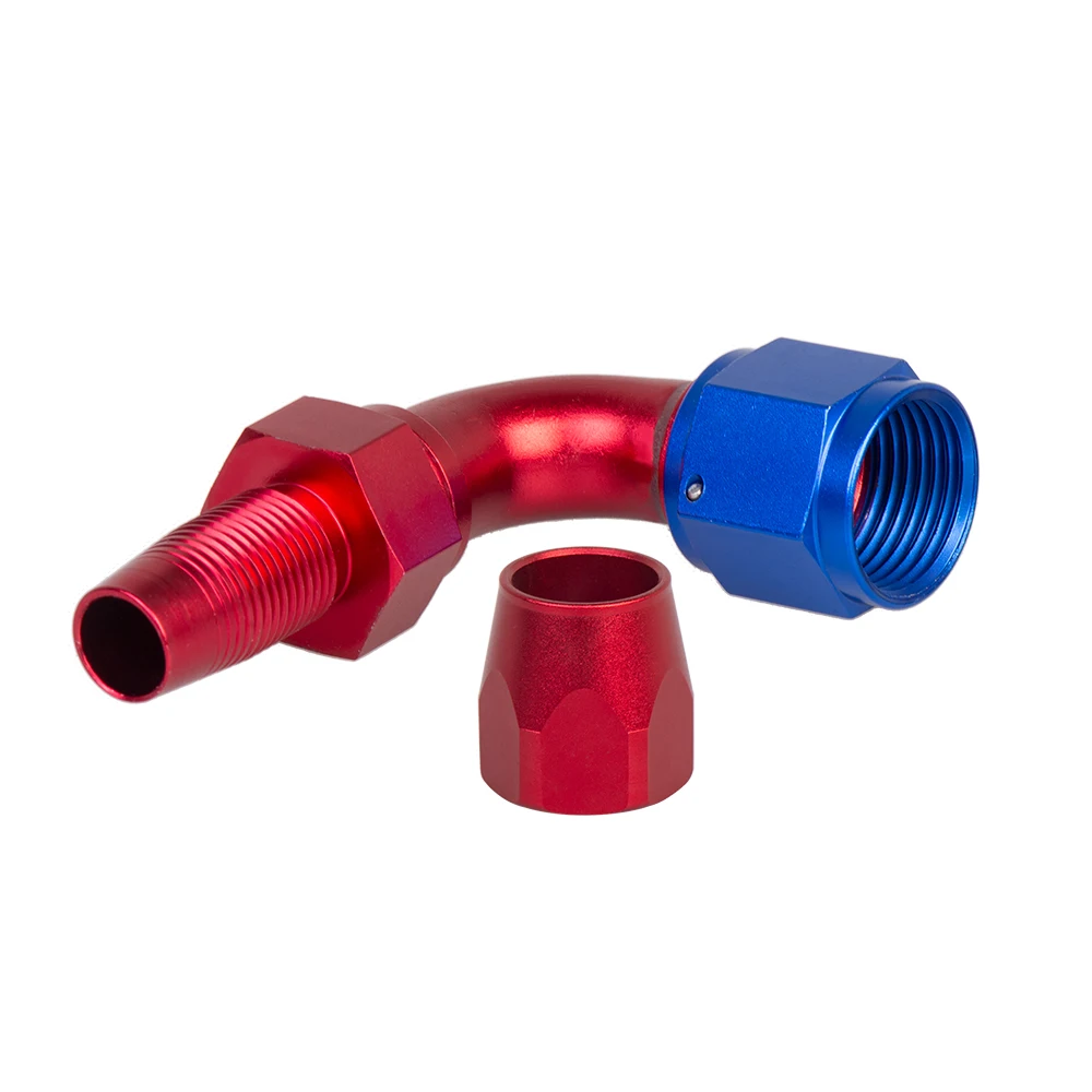 AN6/AN8/AN10 Thẳng 0 °/45 °/90 °/120 °/180 ° độ Nhôm Xoay Vòi Cấp Lắp Adapter Dầu Nhiên Liệu Dòng NPT Cắm Bán Buôn