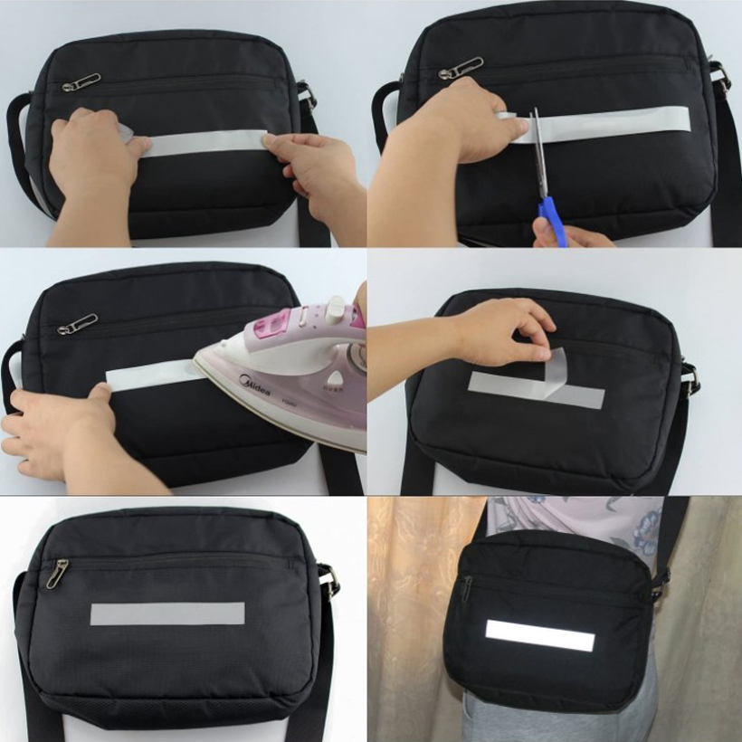 Reflecterende warmteoverdracht vinylfilm DIY opstrijkbare stoffen kleding