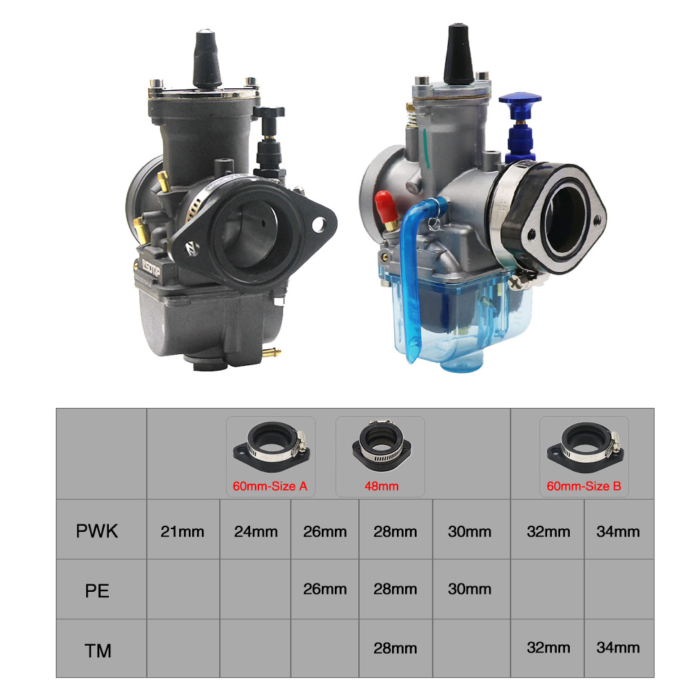 Alconstar-Xe Máy Hố Bụi Bẩn Xe Đạp Bộ Chế Hòa Khí Adapter Lượng Mainfold Ống Cho MIKUNI Của VM24 PWK 21 24 26 28 30 32 34Mm PE28