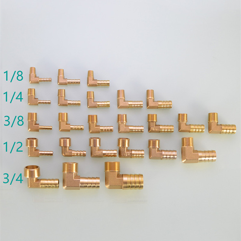 Соединитель Pagoda 6, 8, 10, 12, 13, 14, 16 мм, соединитель для шланга, хвостовая резьба 1/8 1/4 3/8 1/2 3/4 1BSP, резьба, латунные фитинги для труб, колено