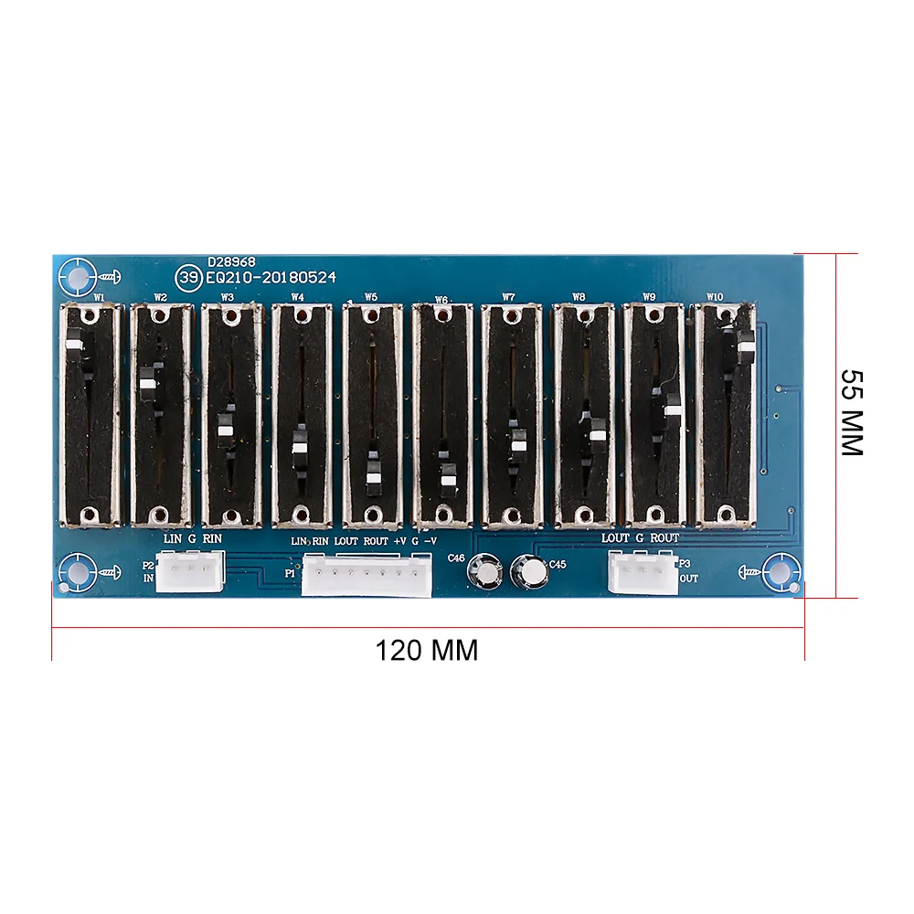 AIYIMA EQ Equalizer Board Bühne Professionelle Ton Vorverstärker Verstärker Stereo 5/10/15 Straße Vorverstärker Equalizer Netzteil