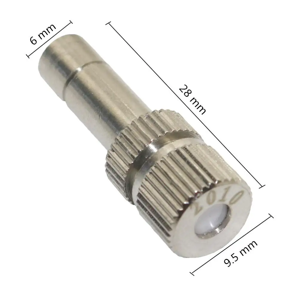 5pcs 6mm Quick Connect Mist Sprayer 0.1-0.6 Low Pressure Spray Nozzle Mist Sprayer Cooling Irrigation Nozzle Humidification Syst