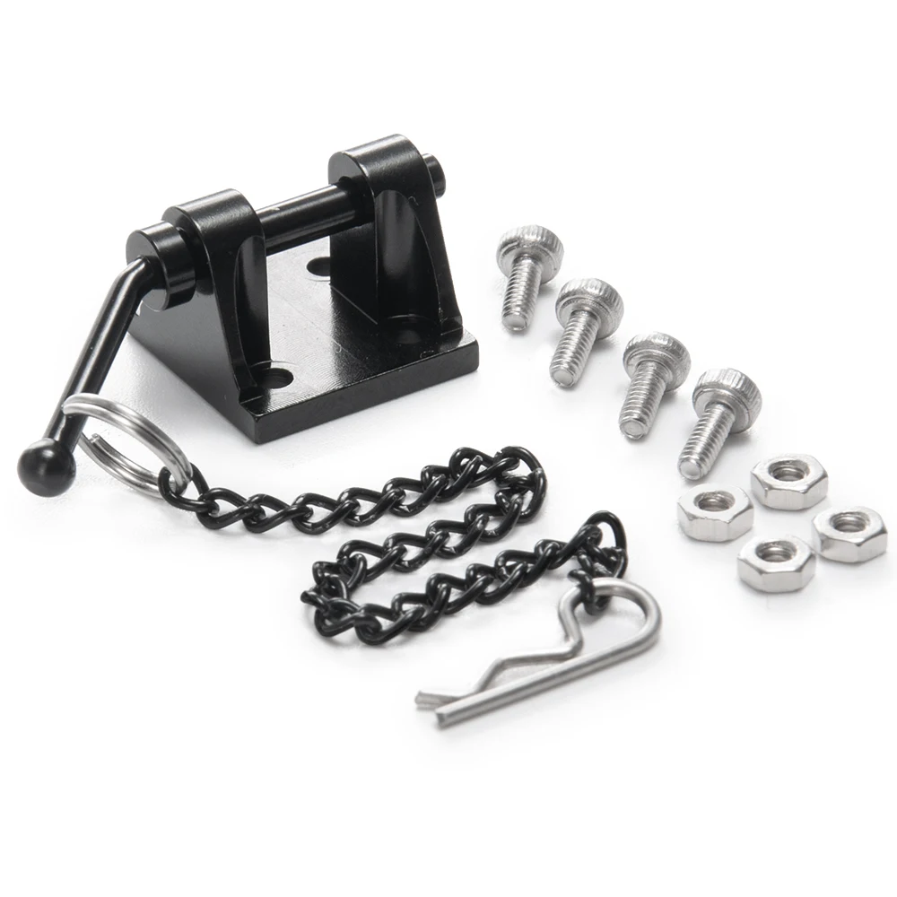 AXSPEED Hợp Kim Nhôm Xe Kéo Kéo Xiềng Xích Móc Cho Trục SCX10 1/10 Điều Khiển Xe Bánh Xích Xe Nâng Cấp Phần Phụ Kiện