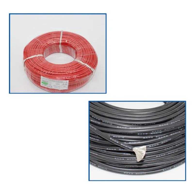 2 meter siliconendraad 8 10 12 14 16 18 20 22AWG hittebestendige zachte siliconen silicagel draadkabel (1 meter rood + 1 meter zwart)