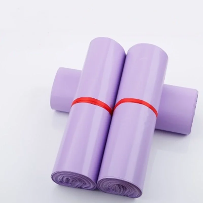 50Pcs สีม่วง Courier Mailer ถุงบรรจุภัณฑ์โพลีแพคเกจพลาสติก Self-กาว Mailing Express กระเป๋าซองจดหมายไปรษณีย์กระเป๋า Mailing