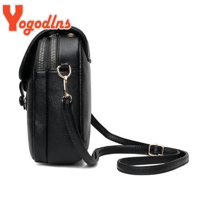 กระเป๋าสะพายเรียบง่ายสําหรับผู้หญิง PU หนัง Crossbody กระเป๋า Multi-Layer Messenger กระเป๋าถือและกระเป๋า FLAP กระเป๋า Bolsa SAC