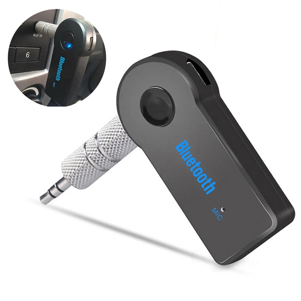 Adaptador transmisor receptor inalámbrico 2 en 1, compatible con Bluetooth, 3,5mm, teléfono, AUX, Audio, MP3, adaptador receptor de música estéreo para coche
