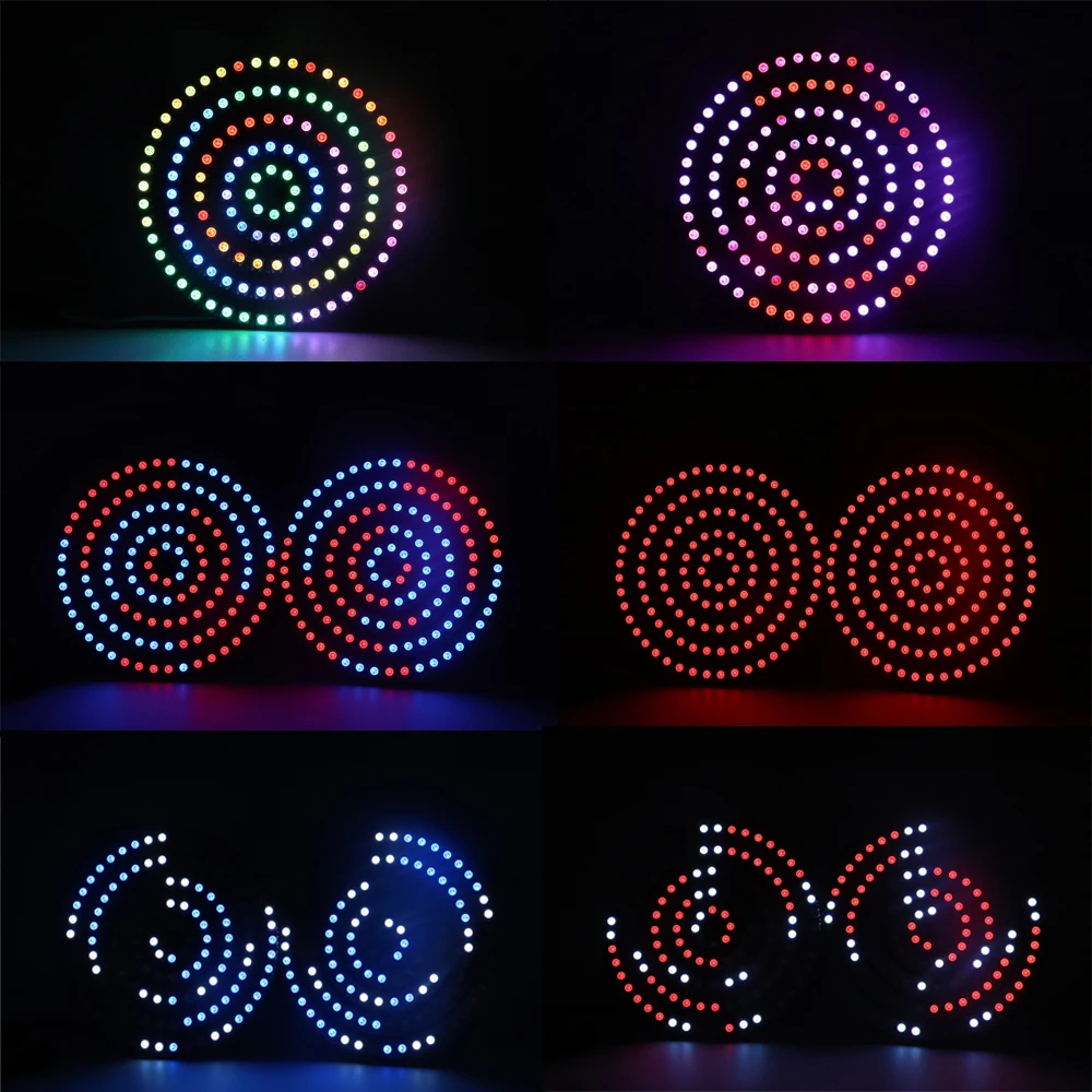 WS2812b Vòng Led Addressable 8/16/24/35/45 Đèn Led 5050 RGB Led Diode Nhẫn Màu IC Tích LED