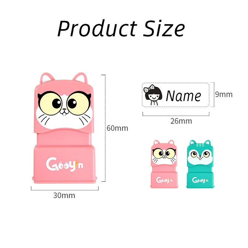 Custom-Made แสตมป์เด็ก DIY ของเล่นเด็กที่กำหนดเองชื่อสติกเกอร์ซีลนักเรียนเสื้อผ้า Chapter ไม่มีของขวัญ