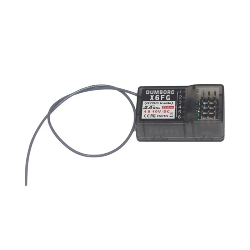 RC Servo DUMBORC X6F/X6FG/X6DC/X6DCG 2,4G 6CH receptor de sistema de Control de Radio para X4 X5 X6 X6P transmisor RC coche barco