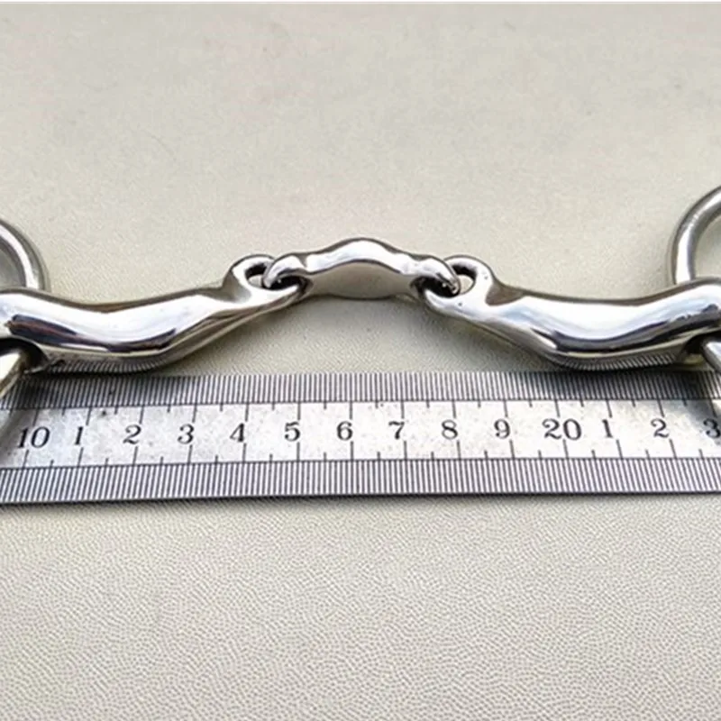 Horse Bit สแตนเลสแหวน Snaffle Bit พิเศษปากม้าผลิตภัณฑ์5นิ้ว