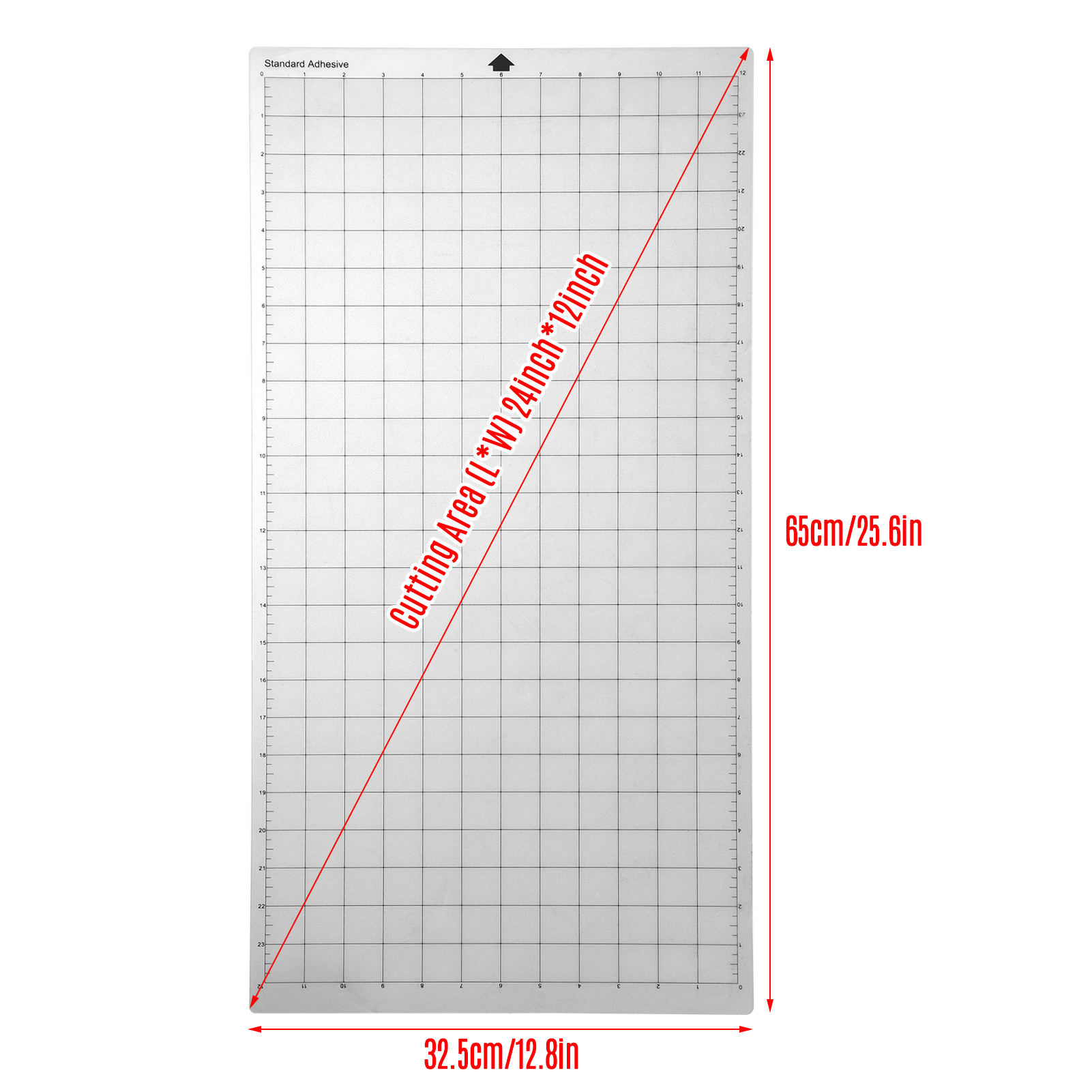 Tapete de corte de substituição 12x24 polegadas adesivo transparente cricut esteira para silhueta cameo cricut explorar plotter máquina