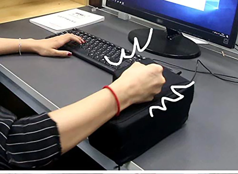 Big USB ใส่คีย์ป้องกันความเครียดปุ่ม Decompression คอมพิวเตอร์หมอน Vent ปุ่มเดสก์ท็อปหมอนสําหรับโปรแกรมเมอร์