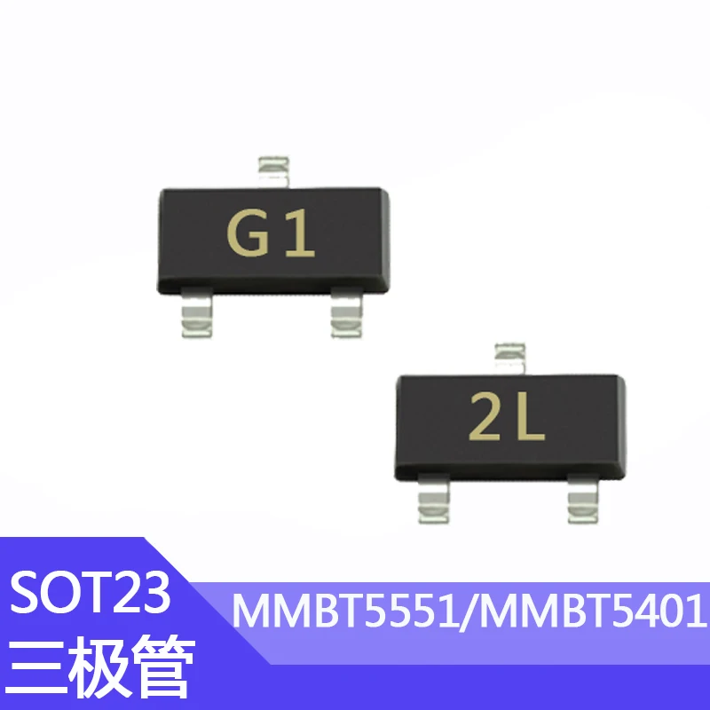 100pcs MMBT5551 SMD Transistor MMBT5401 Stampa G1/2L 2N5551 2N540 1 Cornici E Articoli Da Esposizione SOT-23