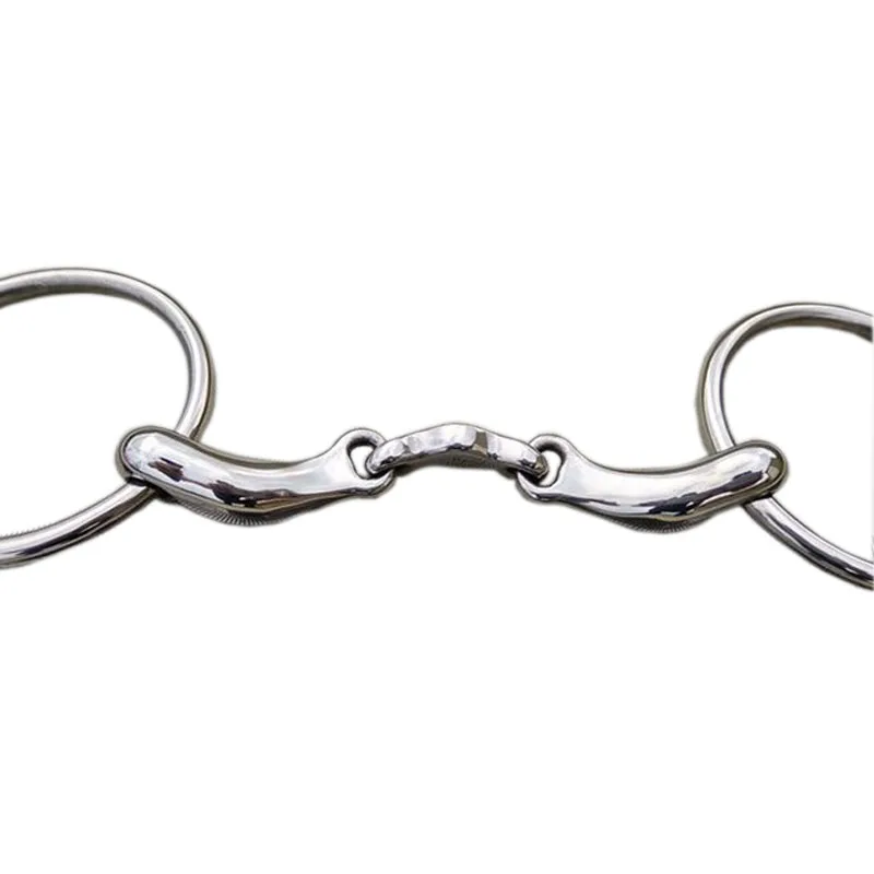 Horse Bit สแตนเลสแหวน Snaffle Bit พิเศษปากม้าผลิตภัณฑ์5นิ้ว