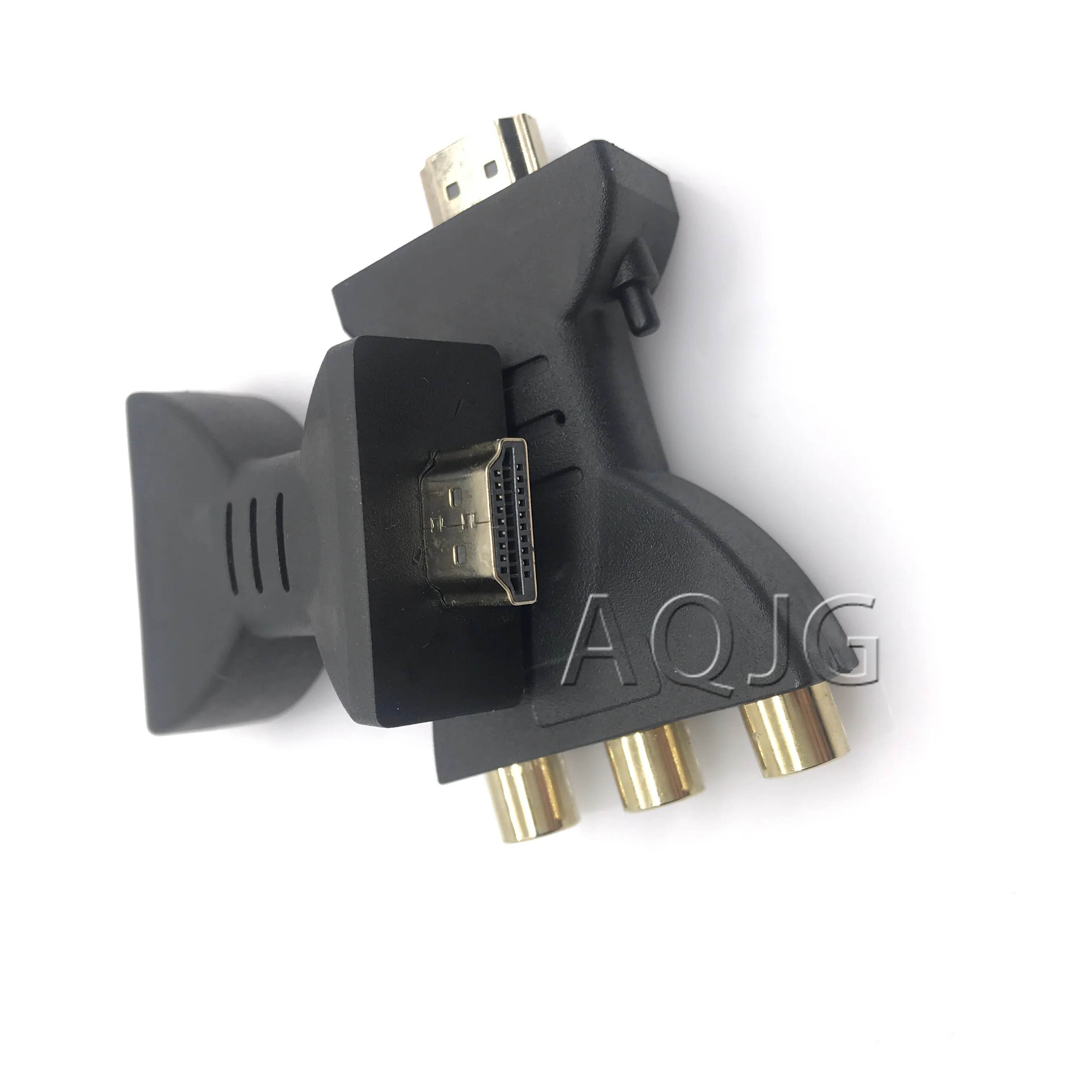 HDMI-Kompatibel dengan Konverter RCA Kotak Video AV/RGB/RC HD 720*1080 Mendukung Output NTSC PAL HDMI-Kompatibel dengan 3 RCA