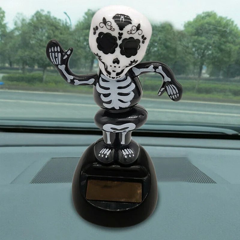 Chạy Bằng Năng Lượng Mặt Trời Nhảy Múa Halloween Đu Đưa Hoạt Hình Bobble Vũ Công Đồ Chơi Trang Trí Xe Hơi Bé Trai Bé Gái Được Làm Thủ Công Quà Tặng Sinh Nhật
