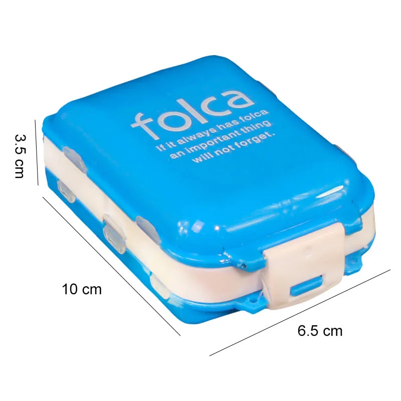 Gấp Gọn Gối Ốp Lưng Thuốc Thuốc Viên Lưu Trữ Đồ Boxs Di Động Dược Viên Máy Tính Bảng Hộp Đựng Trống Hộp Đựng Thuốc Trường Hợp