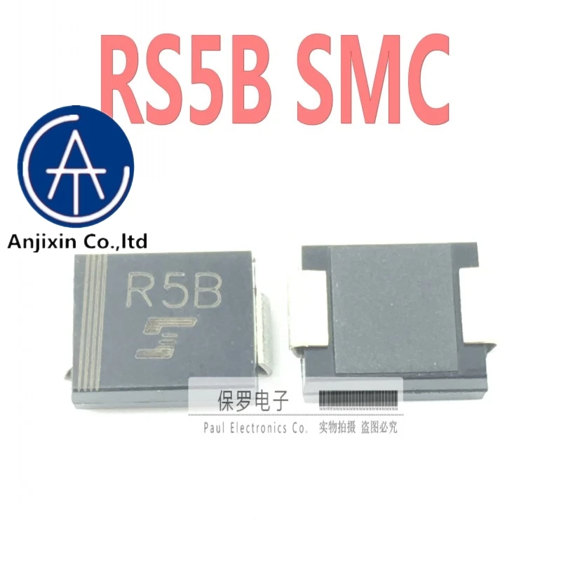 100% de diodo de recuperación rápida, original, RS5B, R5B, SMCDO-24AB, 5A/100V, 10 Uds.