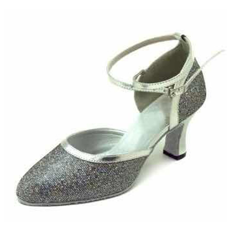 Geschlossene Zehe Salsa Tanzschuhe Frauen Latin Dance Schuhe Glitter High Heels 5 cm 6 cm 7 cm Ballsaal Tango tanzen Schuhe Frau Sandalen