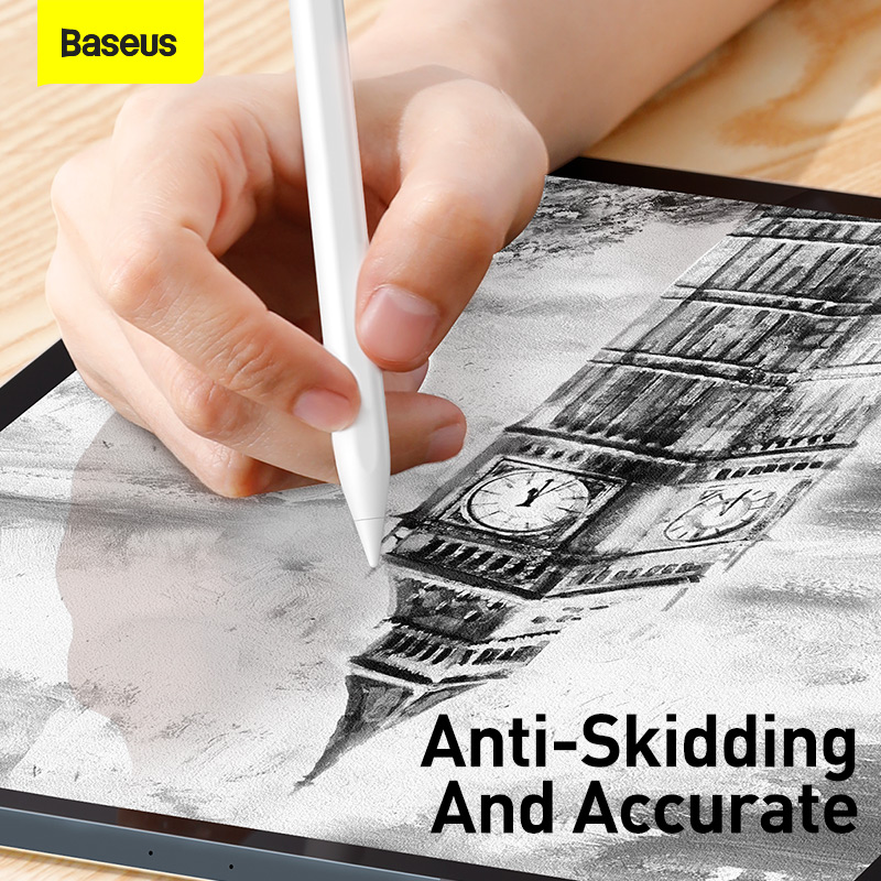 Baseus 2 Chiếc Stylus Bút Chì Đầu Cho Bút Apple 2 1 2nd 1st Gen Dự Phòng Đầu Ngòi Bút Thay Thế Bút Cảm Ứng lời Khuyên Dành Cho Phụ Kiện iPad