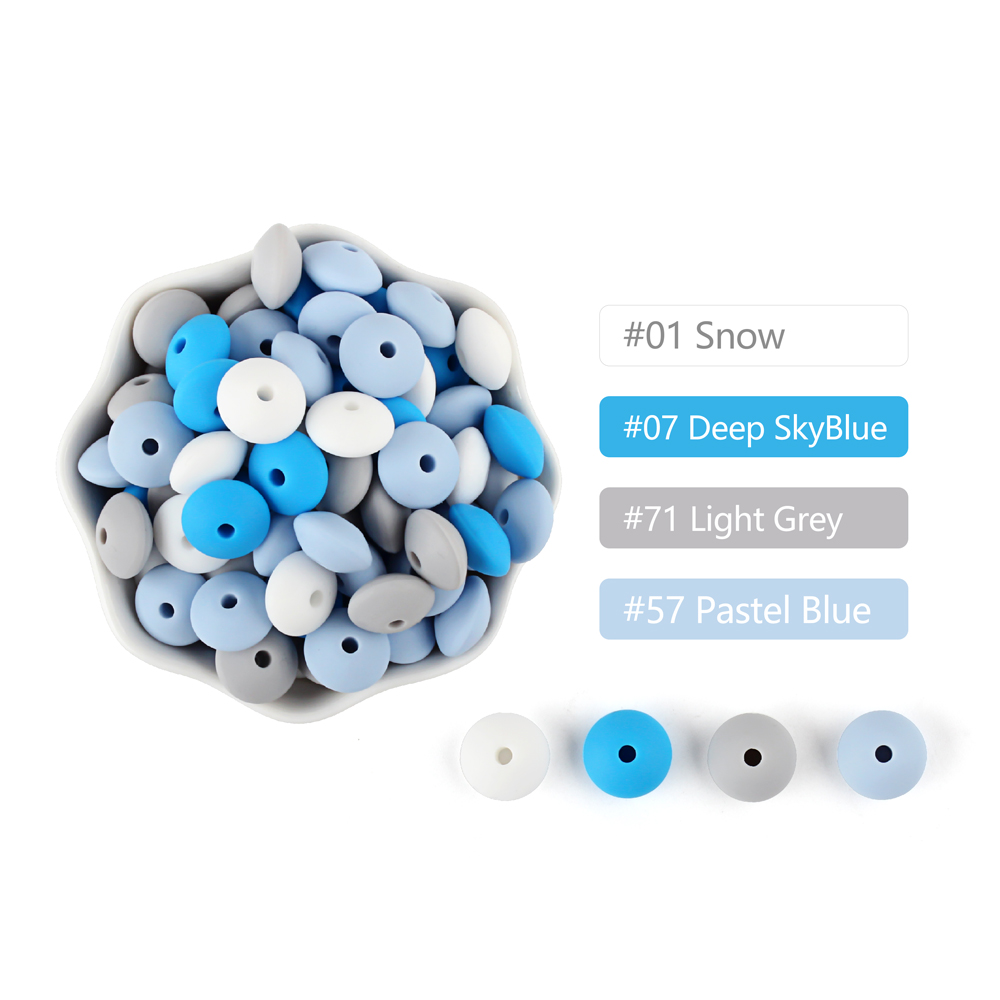 20 Chiếc Viền Silicone Cho Bé 12MM Đậu Lăng Hạt DIY Núm Vú Giả Kẹp Dây Chuyền Mặt Dây Chuyền Không Chứa BPA, Thân Thiện Với Môi Trường Cho Bé Miếng Dán Đồ Chơi phụ Kiện