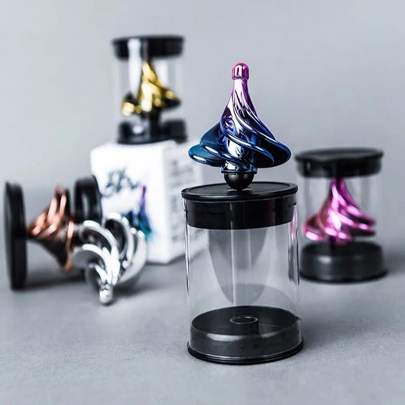 Engraçado mesa vento soprando brinquedo de bolso rotativo fidget girador cinético adulto alívio do estresse brinquedos para crianças aniversário presente natal