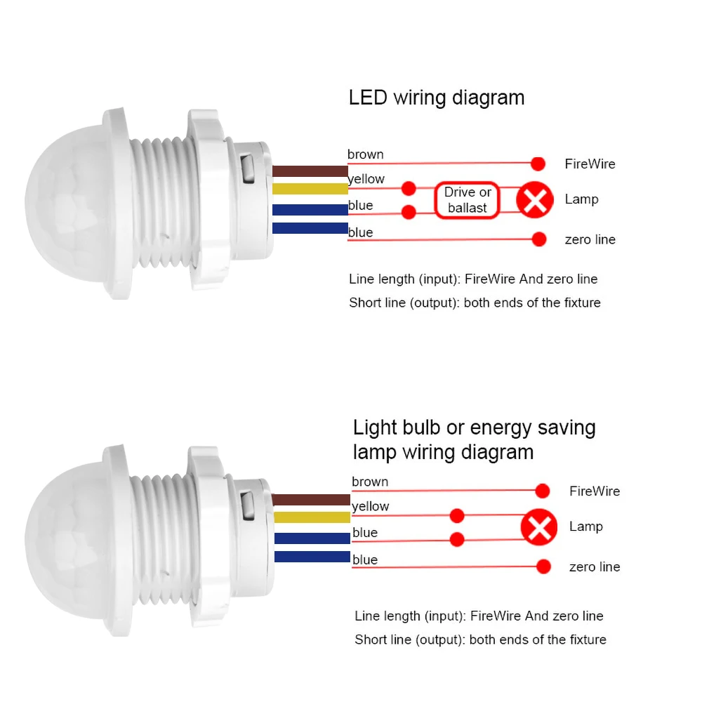 110V 220V Mini PIR Sensor Detector Smart Smartสวิทช์ไฟLED PIRอินฟราเรดเซ็นเซอร์ตรวจจับการเคลื่อนไหวอัตโนมัติสวิตช์Light Sensor