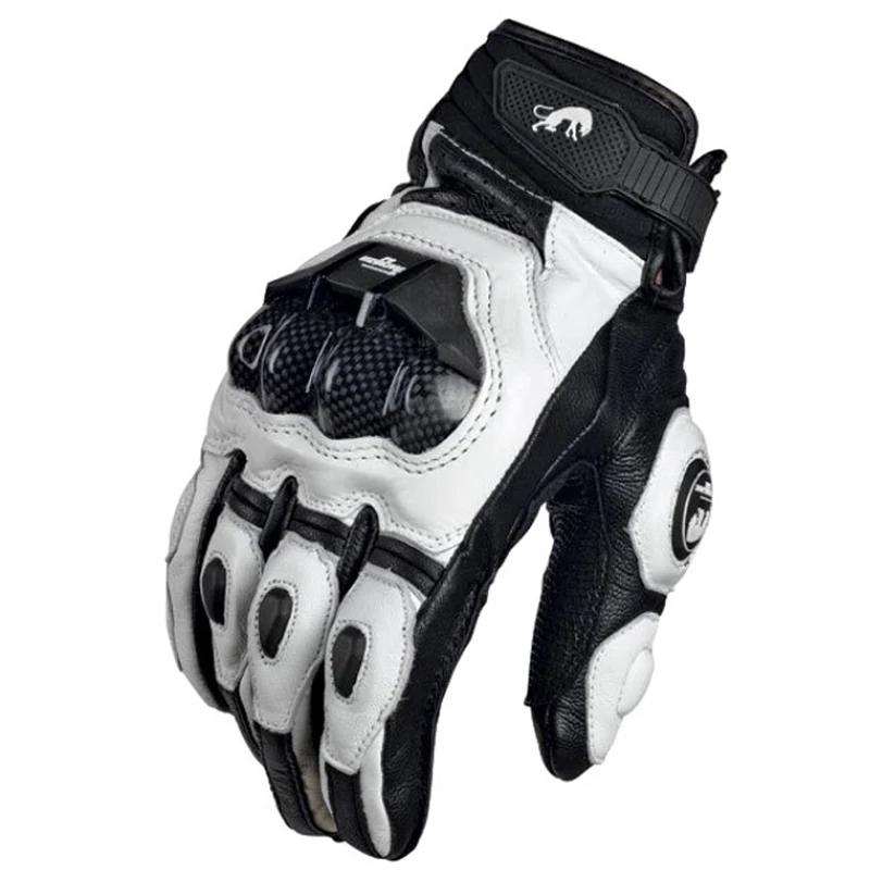 Wysokiej jakości rękawiczki z prawdziwej skóry Męskie rękawice motocyklowe Luva Moto Guantes Protection Racing MOTO
