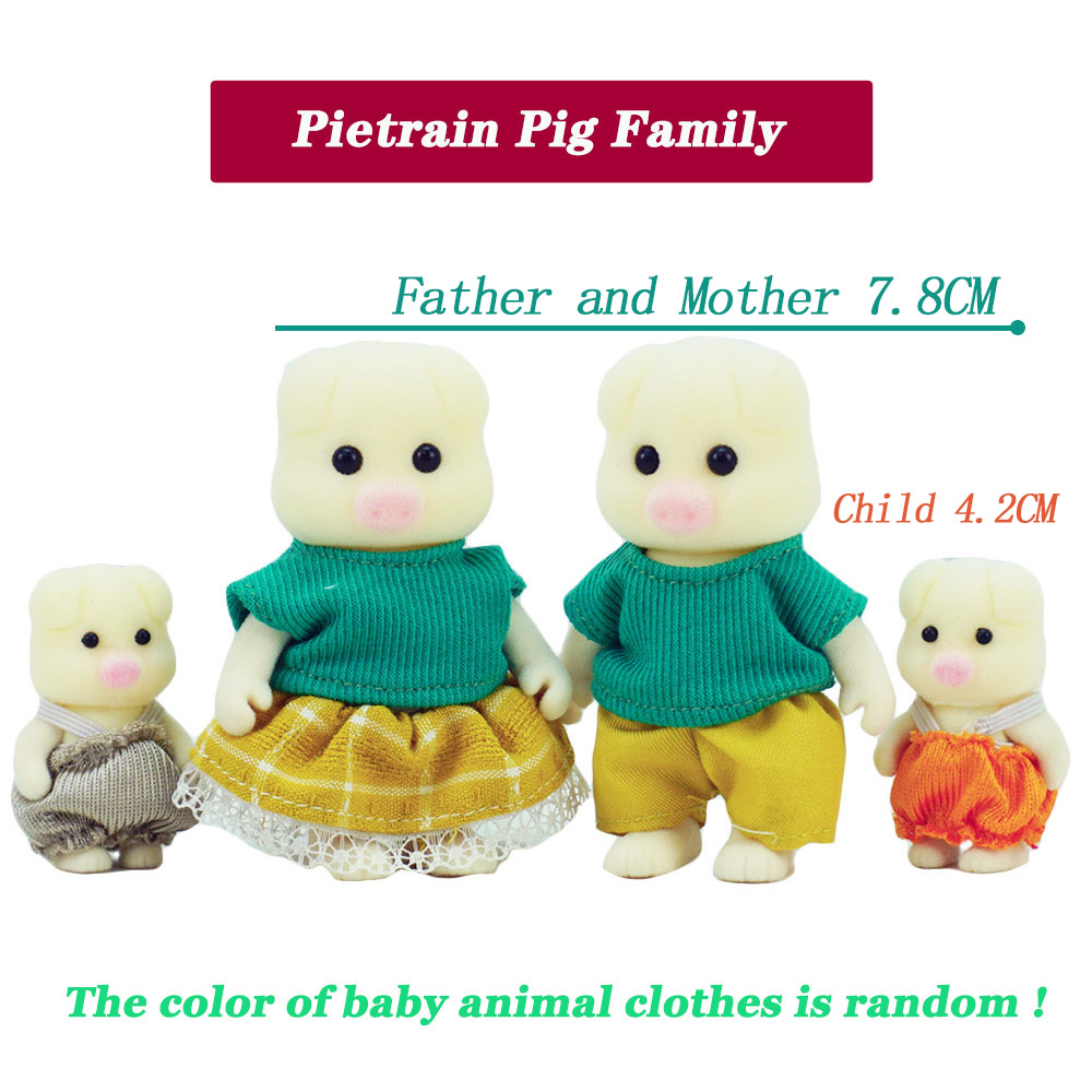 시뮬레이션 숲 순록 가족 인형 인형 집 피규어 가구 세트 DIY Playset 놀이 집 소녀 장난감 액세서리 크리스마스 선물