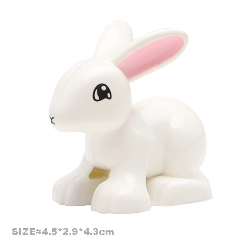 Size Lớn Xây Dựng Cho Chó Mèo Con Heo Thỏ Mẫu Phụ Kiện Tương Thích Gạch Động Vật Nông Trại Bộ Lắp Ráp Giáo Dục Đồ Chơi Cho Bé