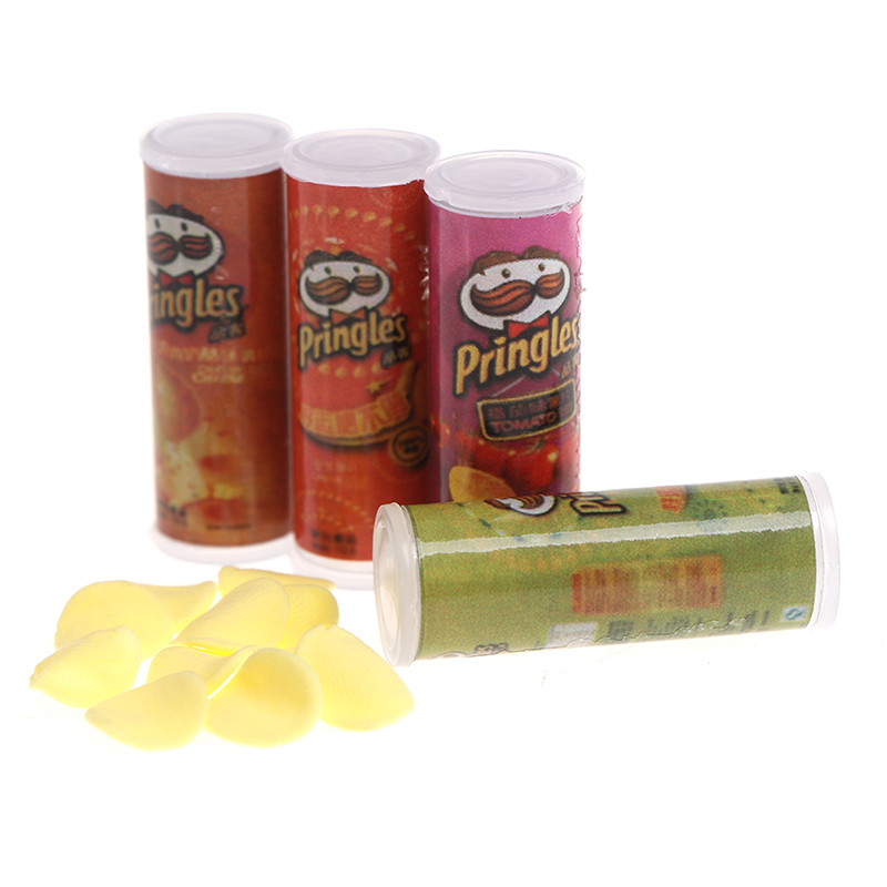 Mini bouteilles de chips de pommes de terre miniatures, maison de courses, poupées de cuisine, jouets alimentaires, simulation, 1 ensemble, 1:12