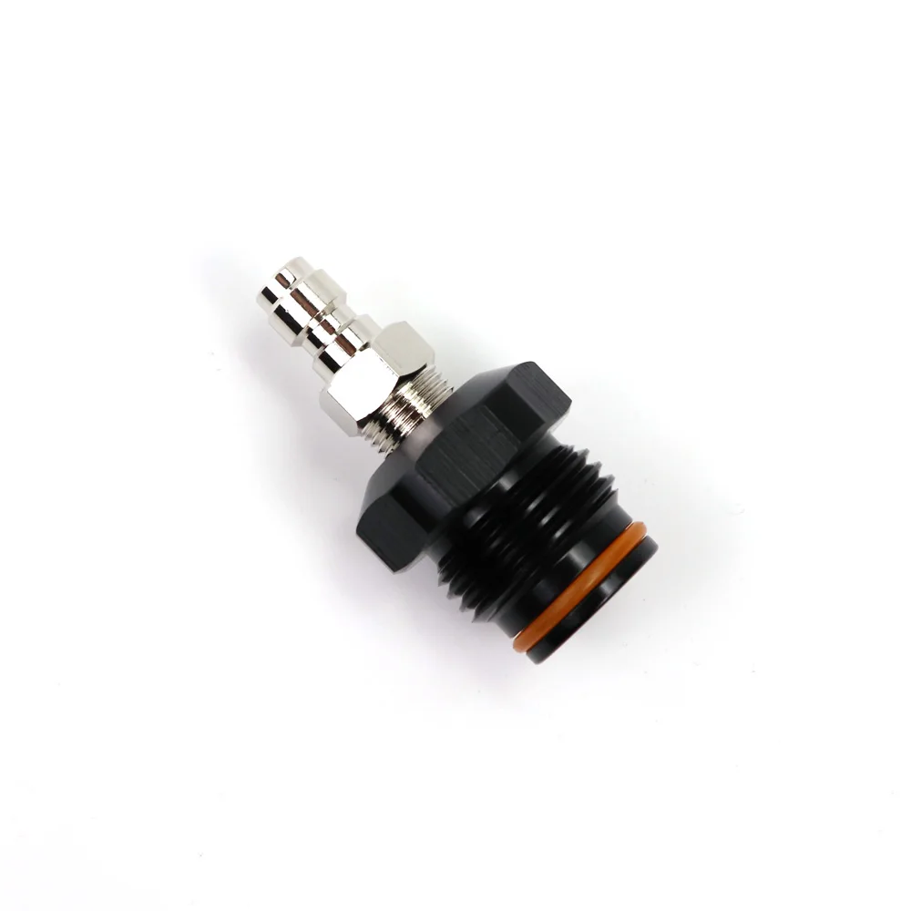 Nova bobina de enchimento de mangueira remota parte asa adaptador de enchimento com macho desconexão rápida preenchimento mamilo paintball asa encaixe macho