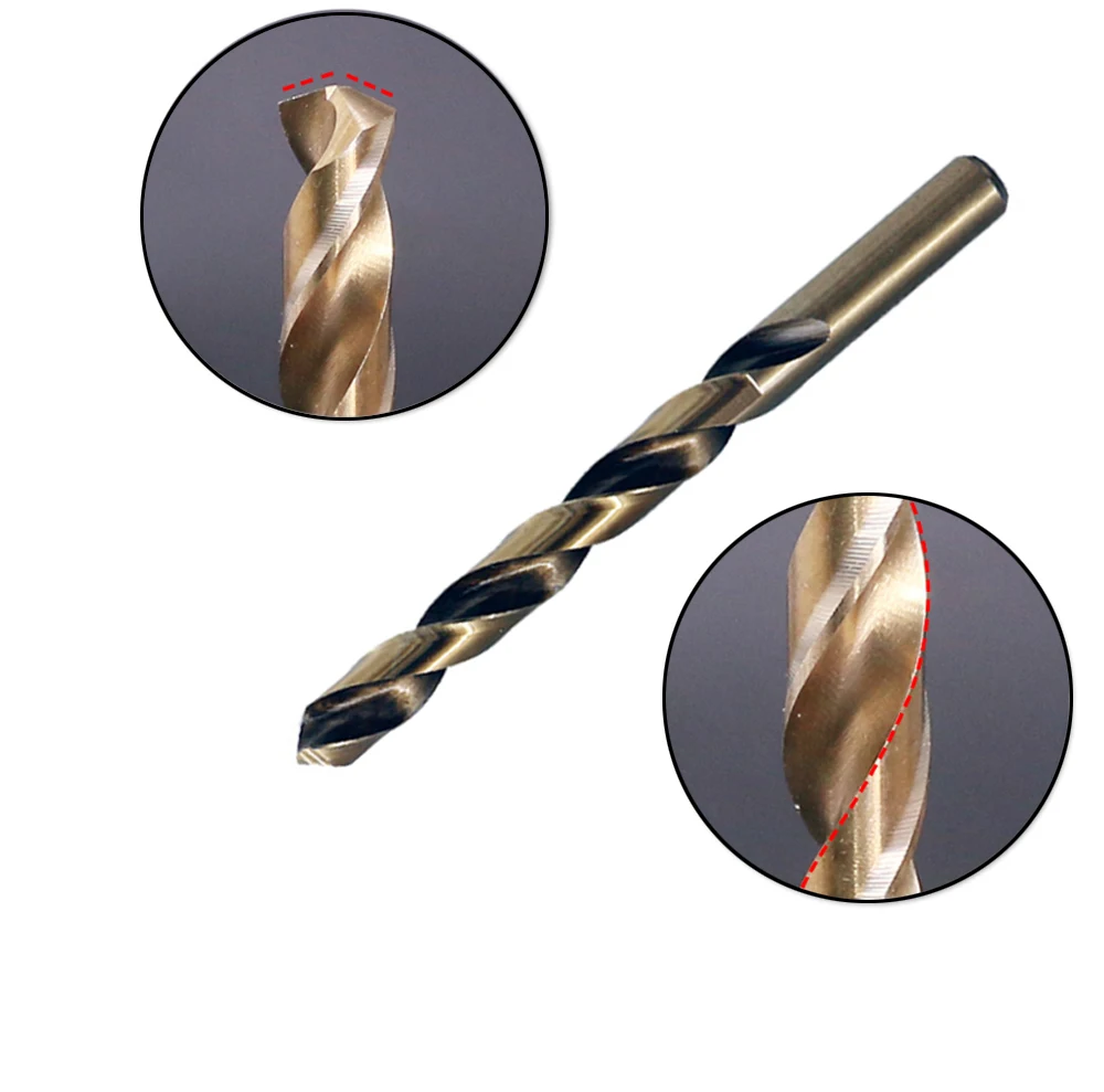 Broca helicoidal de cobalto HSS M42 de alta calidad, 1 -14mm, utilizada para perforar en acero endurecido, hierro fundido y acero inoxidable, 1 ud.
