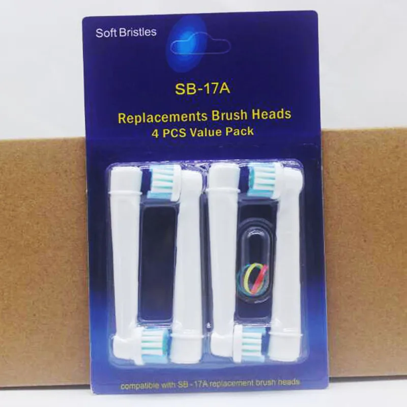 SB-417A EB-50A EB18-P HX6014 SB-17A 4 Cái/gói Cho Răng Miệng B Đầu Bàn Chải Đánh Răng Nhạy Cảm Vệ Sinh Thay Thế Đầu Bàn Chải Cho Răng Miệng B