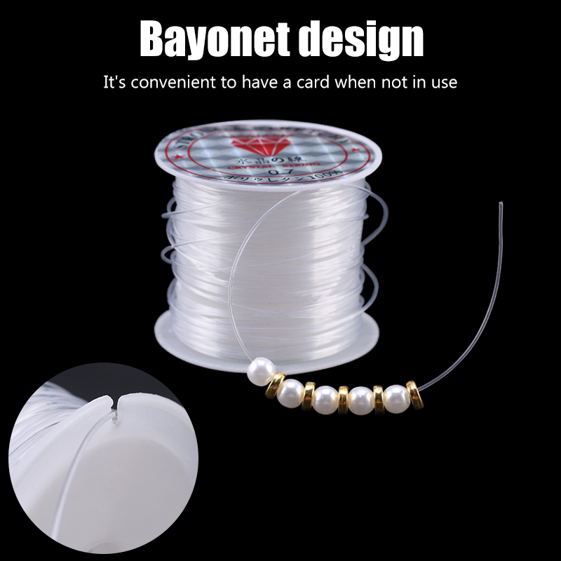 100M Plastic Kristal DIY Kralen Vislijn Geen Elastisch Koord Touw Voor Sieraden Maken Benodigdheden Draad Jeweleri String Draad