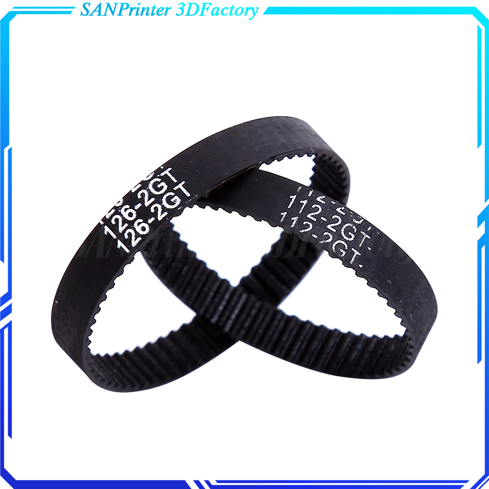Suku Cadang Printer 3D GT2 Sabuk Timing Loop Tertutup Karet 2GT 6mm236 238 240 242 244 246 248 250 252 254 256 258 260 262Mm Sinkron