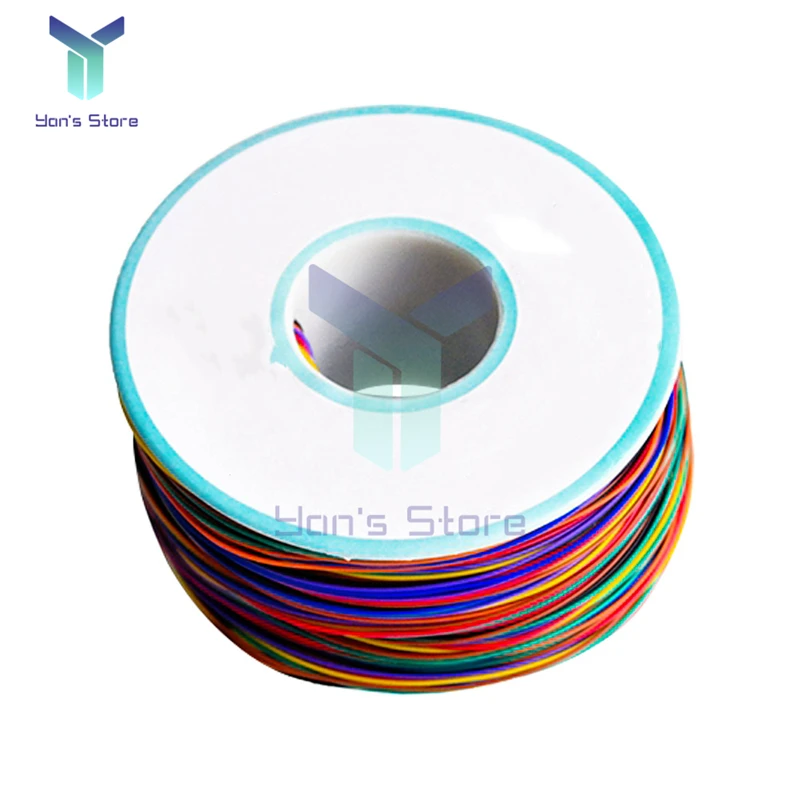 250M 30AWG Dây Cáp 8 Màu PCB Hàn Bay Iine 0.55Mm Bo Mạch Dây Nhảy Màu Cách Nhiệt Bọc Cáp Mạ Thiếc đồng Nguyên Chất