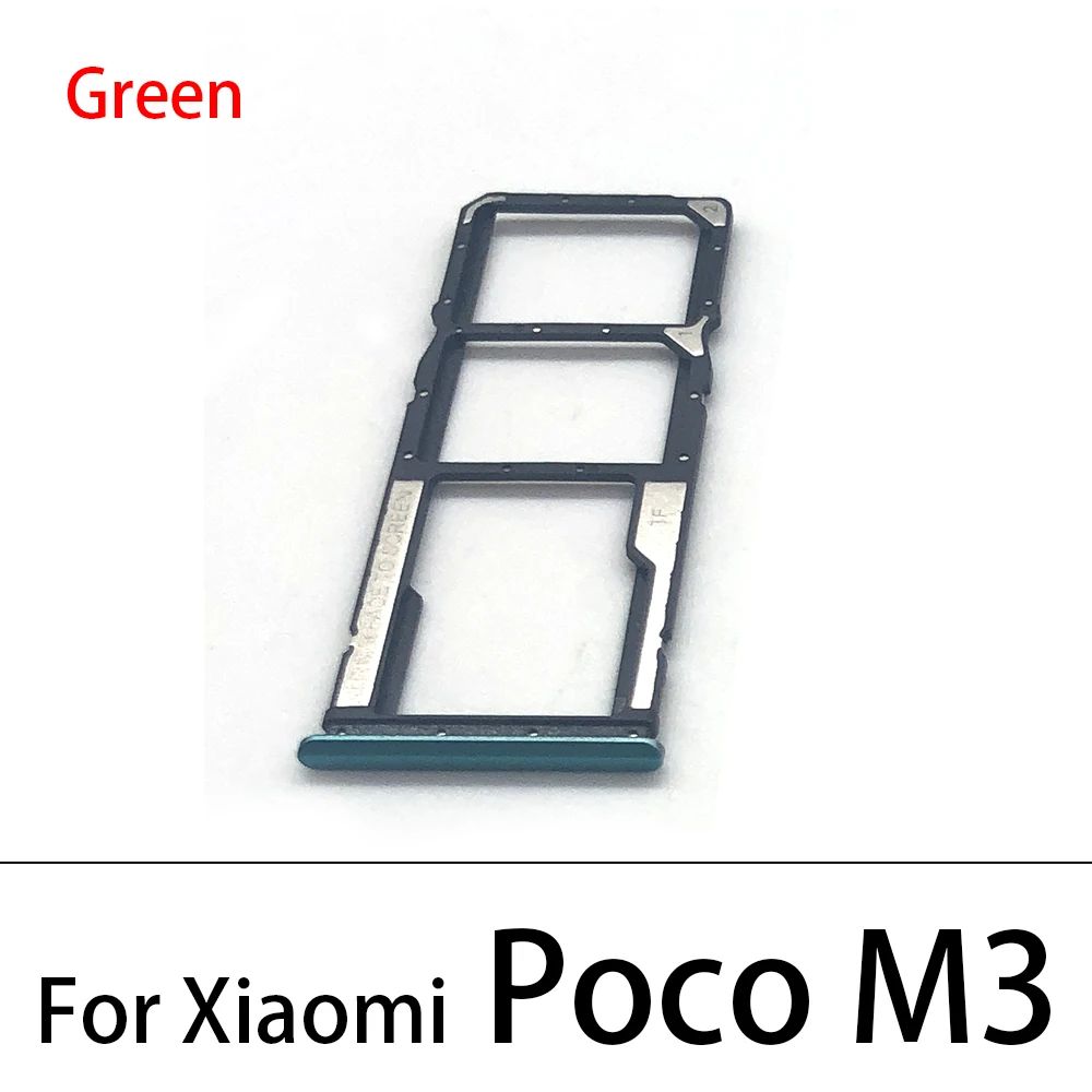 Khe Cắm Sim Khay Đựng Dành Cho Xiaomi Poco M3 SD Thẻ Khay Đựng Điện Thoại Phụ Kiện Thay Thế Dành Cho Xiaomi Poco F3 khay Sim