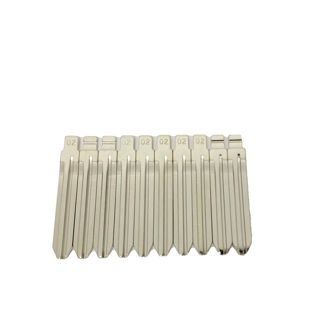 10 Chiếc 02 # KD Lưỡi Dao LISHI TOY43 TOY43AT Chìa Khóa Xe Ô Tô Lưỡi Dao KD KEYDIY VVDI XHORSE JMD Dành Cho Xe Toyota VIOS Hilux Fortuner Tràng Hoa Yaris