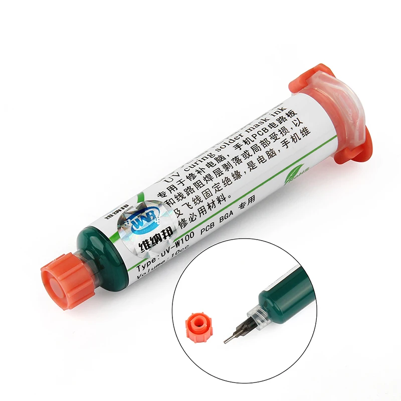 100G Xanh Dầu UV Mặt Nạ Hàn Mực Chống Ăn Mòn Arcing Hàn Dán Thông Lượng Cho PCB SMD Bảng Mạch Hàn hàn Thông