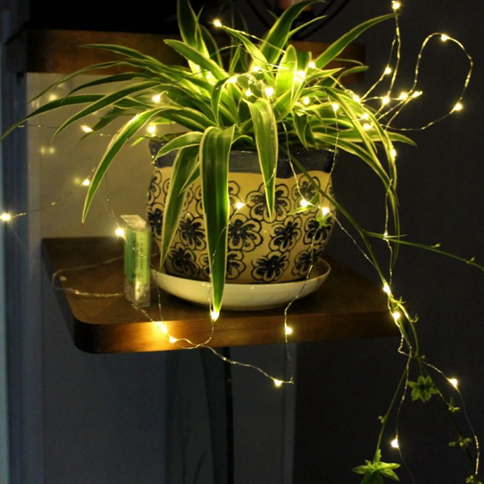 1-10M luci a stringa a LED filo di rame lucine luce notturna per ghirlanda di Natale camera da letto lampada per decorazione di nozze per interni