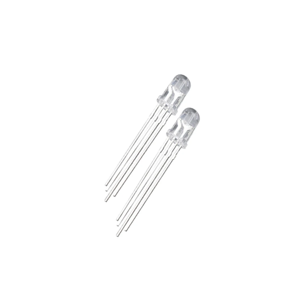 20Pcs Multicolor 4pin F5 RGB Led Diode Light Lamp Tricolor Round Common Cathode Anode LED Light Emitting Diode Red Green Blue