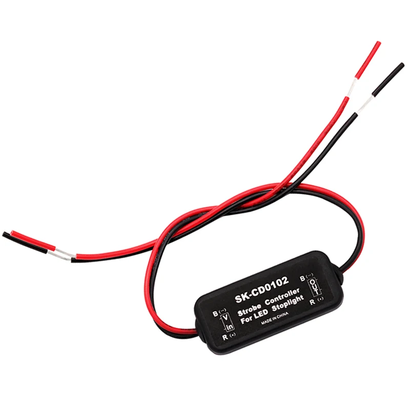 Controlador estroboscópico Universal, módulo intermitente de luz de freno, luz de freno trasera intermitente, accesorios de parada trasera de Flash LED de 9-30V