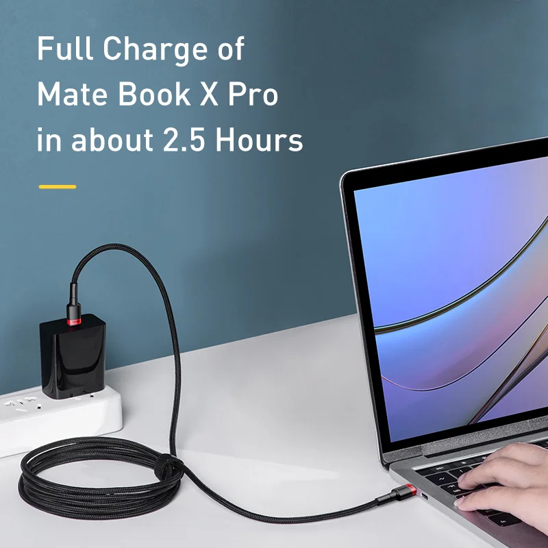 Baseus 100W USB C a USB tipo C Cable PD Cable de carga rápida 5A USB-C tipo C Cable para iPhone17 MacBook Samsung Xiaomi