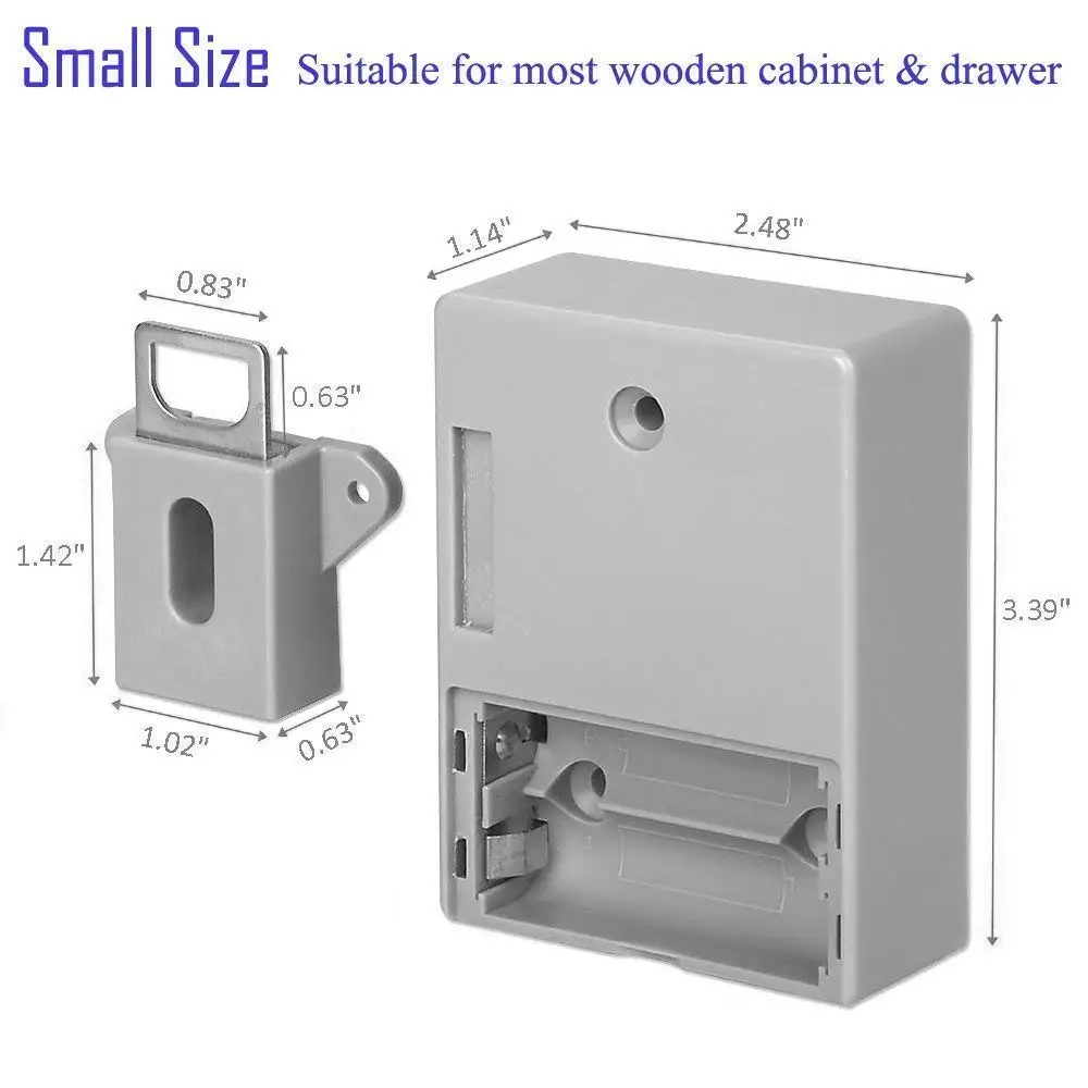 Invisible Sensor Lock ID IC Card Drawer Digital Cabinet Intelligent Electronic Locks For Wardrobe Furniture