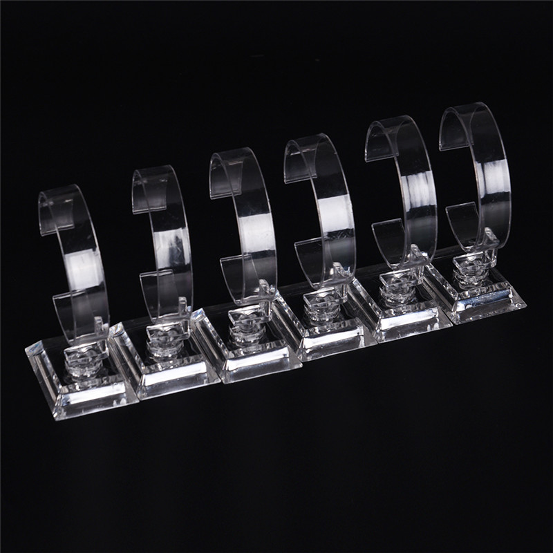 Mới 2 Cái/lốc Acrylic Trong Suốt Đồng Hồ Vòng Tay Vòng Hiển Thị Giá Đỡ Đứng Giá Bán Lẻ Shop Giới Thiệu Brazaletes Trang Sức Giá Sỉ