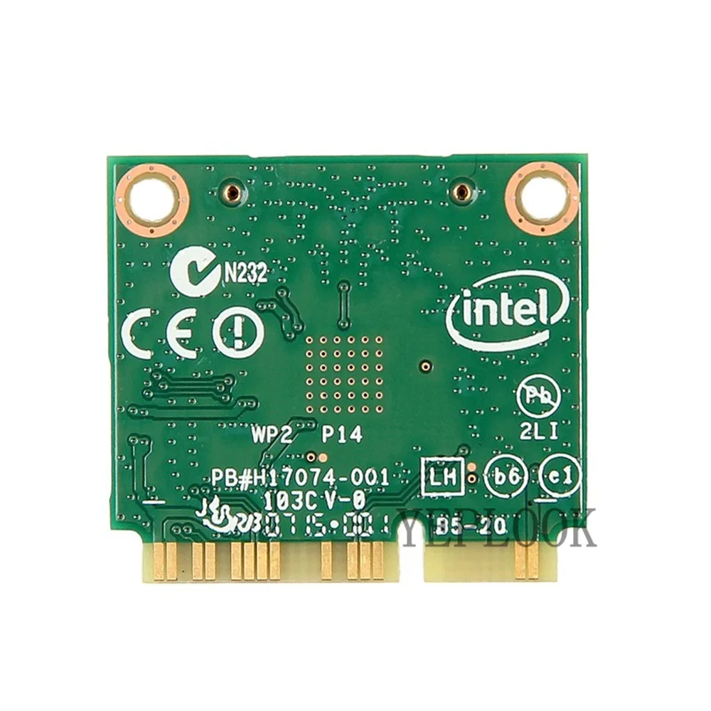Wireless-AC 7260 WiFi Card 7260AC 7260HMW Dual Band 2.4G & 5Ghz 300M+867Mbps 802.11ac/a/b/g BT4.0 Half Mini PCI-E Network Card