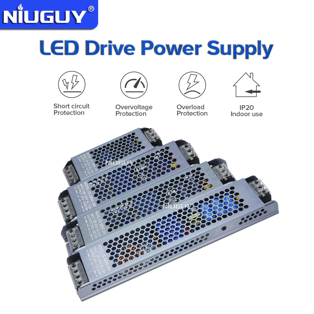 Chất Lượng Cao Siêu Mỏng Đèn LED Chiếu Sáng Transformers 12V 24V 60W 100W 150W 200W 300W 400W 500W Điều Khiển Chuyển Đổi